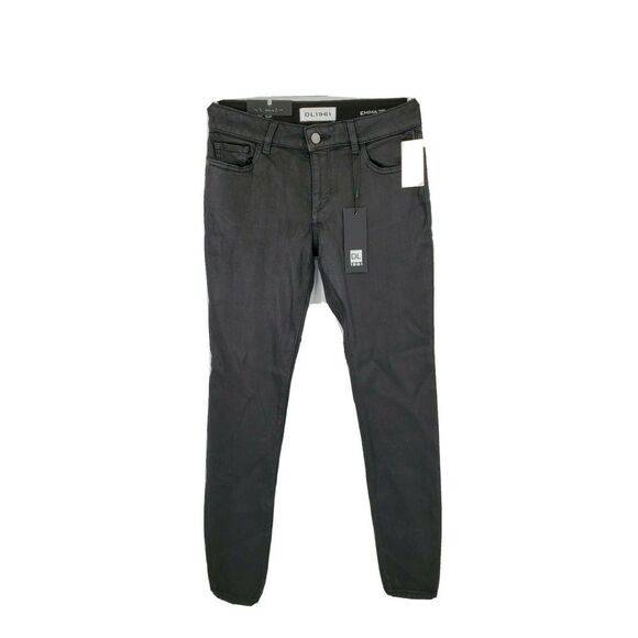 New DL1961 Emma Power Leggings Jeggings Black - Picture 1 of 4